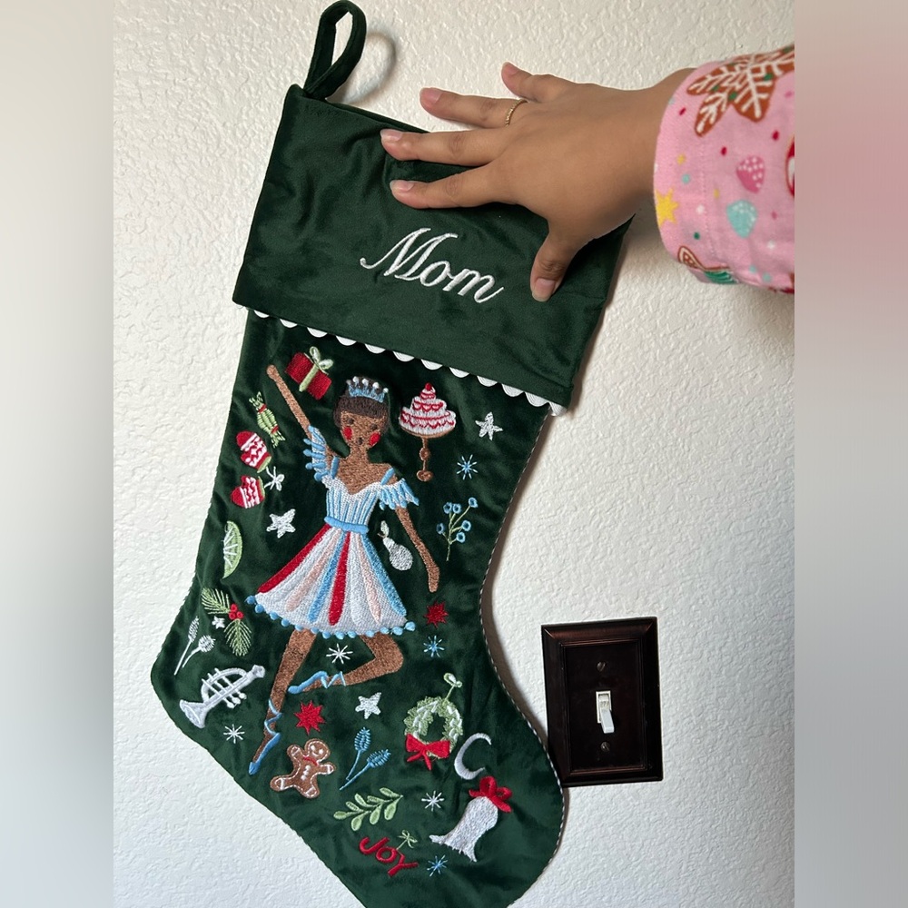 Mom sugar plum fairy stocking